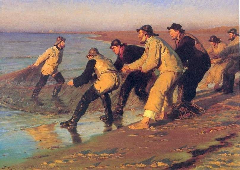 Peder Severin Kroyer Pescadores en la playa